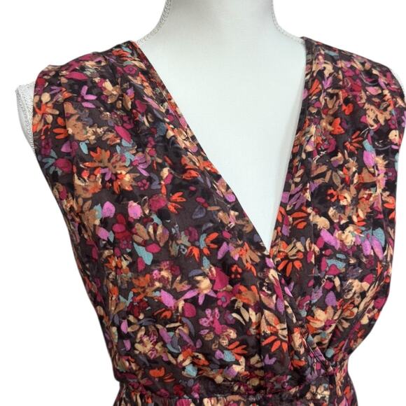 J.Crew Women's Floral Sleeveless Wrap-Dress - Size 2 - Picture 2 of 7